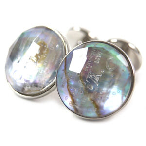 LOUIS VUITTON MP1318 Logo-Engraved Metal Cufflinks